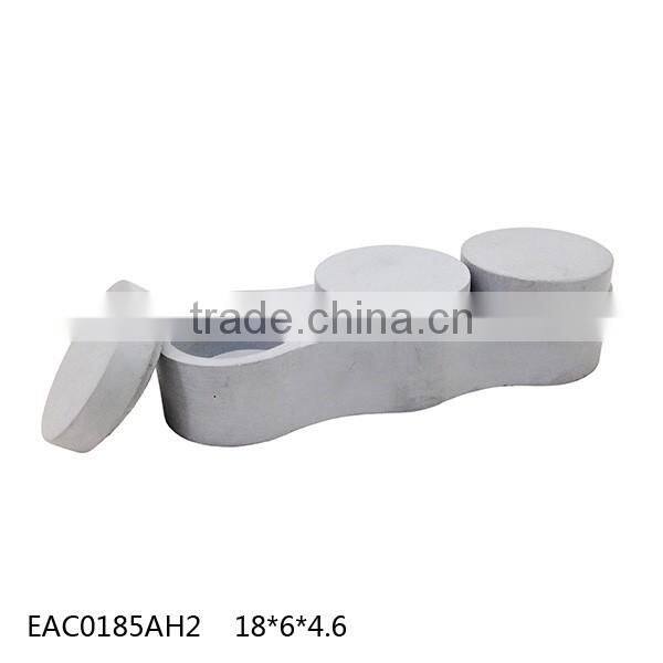concrete kitchen accessories Concrete Salt Cellar with cement Lid