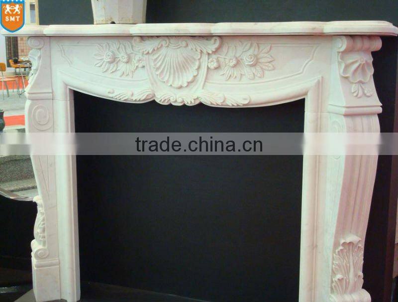 White Marble Fireplace