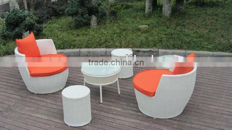6pcs cheap rattan garden obelisk sofa