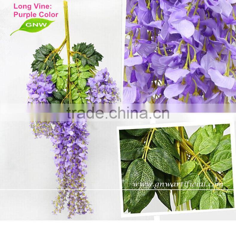 GNW FLV24 wedding and party decoration artificial wisteria flower for sale