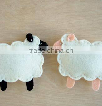 alibaba express hot sale high quality new products wholesale alibaba eco handmade felt mini plush sheep toy made in china