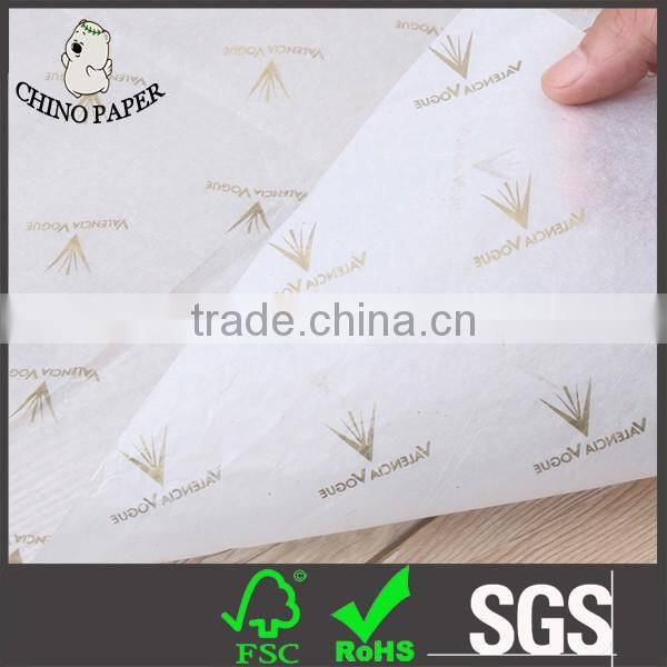 Pringting logo on tissue paper for Gifts /packing