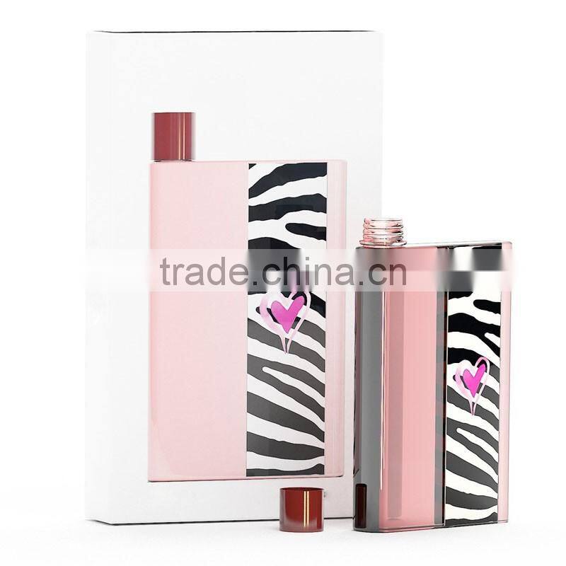 2016 new customized high quality plastic flat mineral joyshaker water bottle for sale