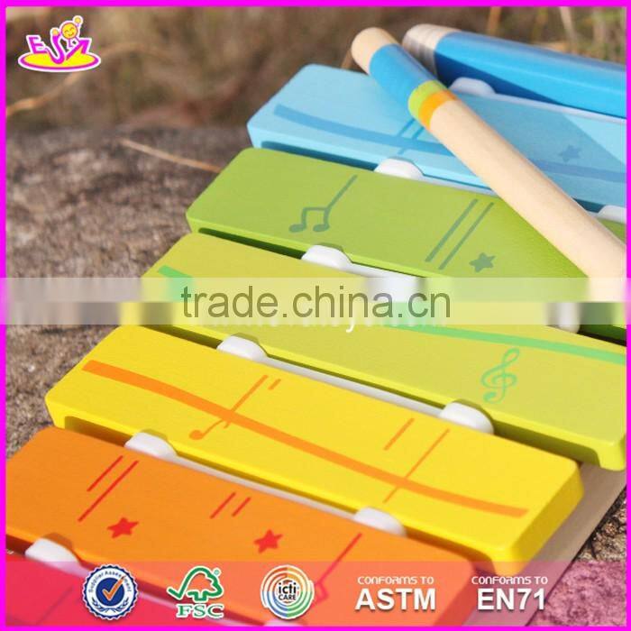 2017 New design children musical talent wooden xylophone for sale W07C056