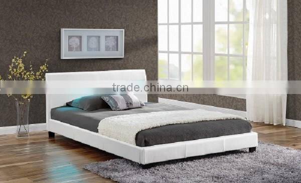 New Modern Cushioned Bed With LED