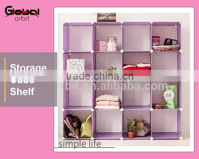 DIY Home Space Saver Holder Organizer Plastic Cubes Storage Box Shelf