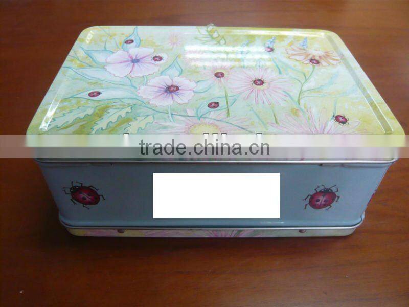 Kid's Mini Lunch Tin Box with Handle, Mini Lunch Box