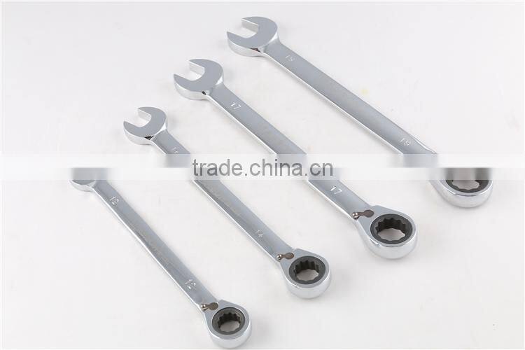 Metric Mirror Surface Double Ratchet Combination Spanner