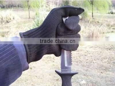 Wholesale - 1 pair 100% Anti-Slash/Cut/Static Gloves Of Stainless Steel Wire Black New