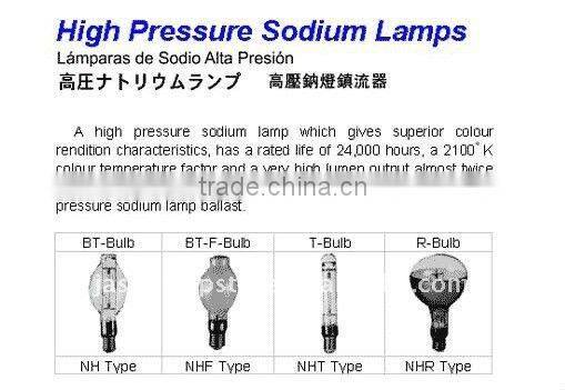 High Pressure Sodium Lamps NT/NHF/NHT/NHR