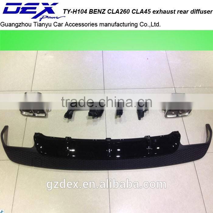 car part PP B~ENZ CLA260 CLA45 exhaust rear diffuser