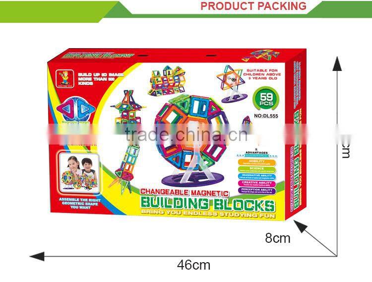 Fantastic eco-friendly DIY toy magnetic construction toy for kids