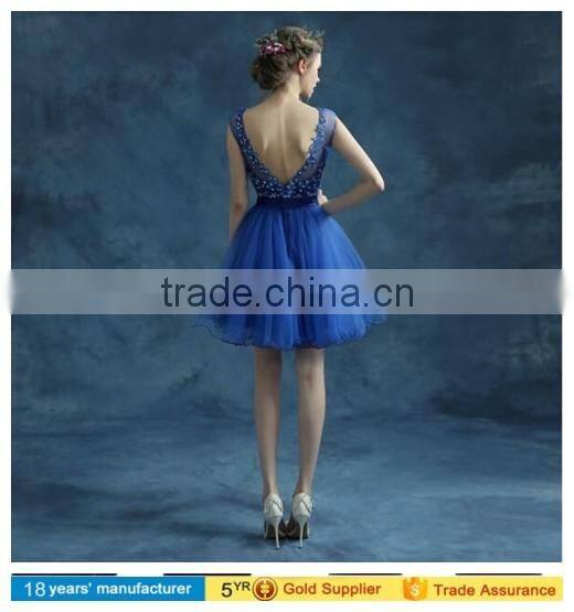 New Mini Tulle Backless Prom Party Gown Homecoming Dress Cocktail Evening Dress