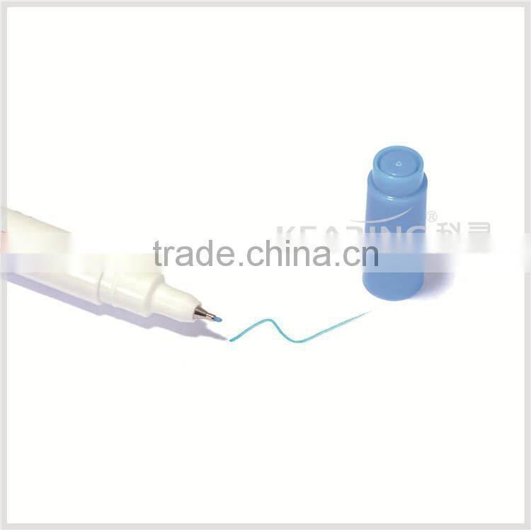 Kearing brand non toxic blue ink 0.5mm thinner tip Water erasable pen with conform to ASTM and EN71 #WB05