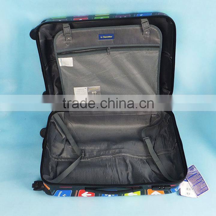 150704f Print Luggage Women Travel suitcase ABS PC Universal Wheels suitcase inventory