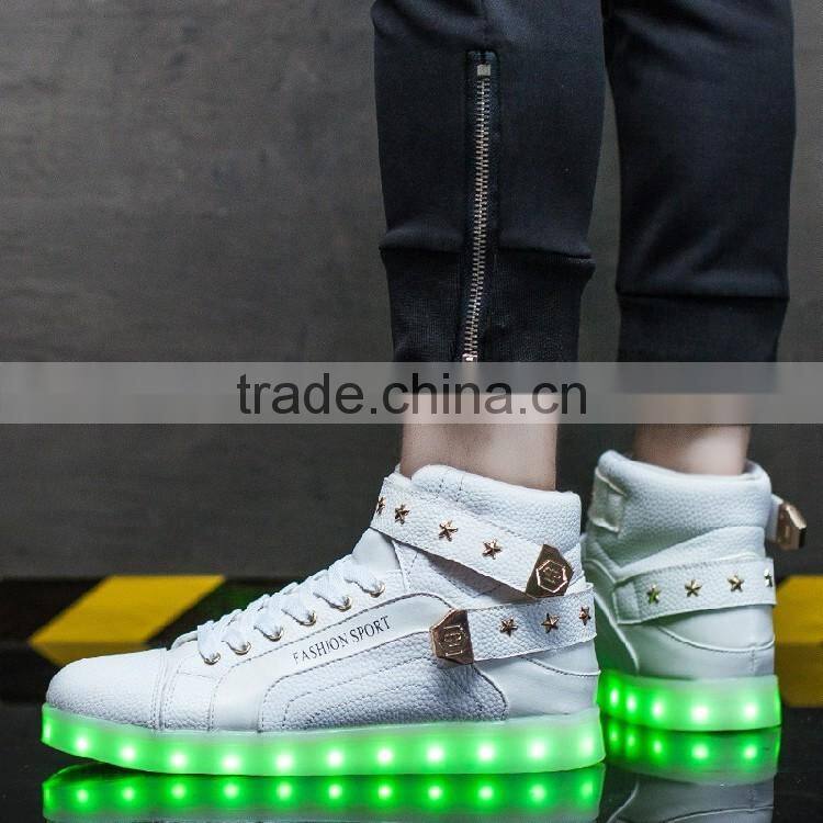 USB chargeable flashing shoes led shoes in india