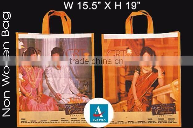 non-woven bag / Printed non woven shopping bags with gusset and handles