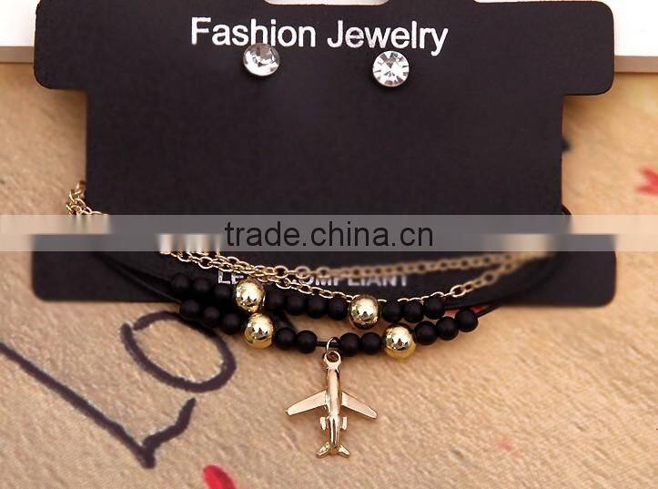 Enamel glaze jewelry set sweety cherry&strawberry earrings fruits design necklaces wholesale