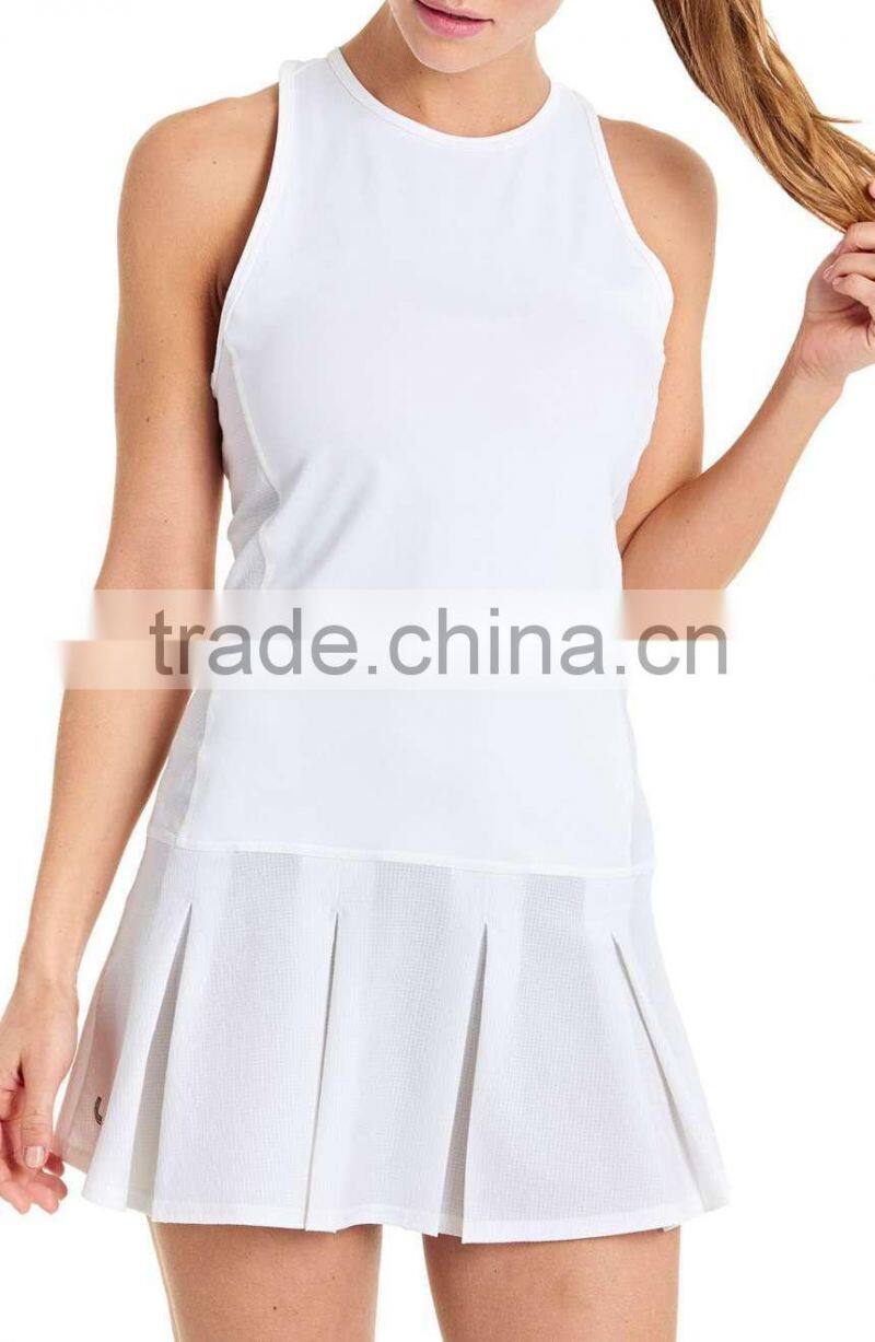 MGOO Custom Made Summer New Fashion Sports Tracksuits For Women White Sport Wear Tennis Dress