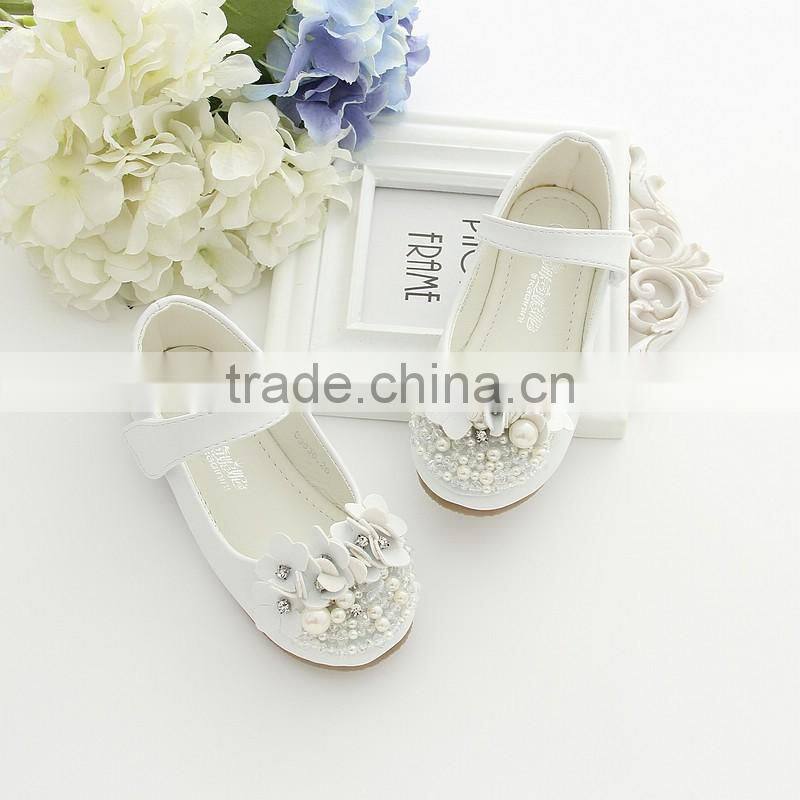wedding shoes for children retails or wholesales girls party shoes with flowers for christmas gift