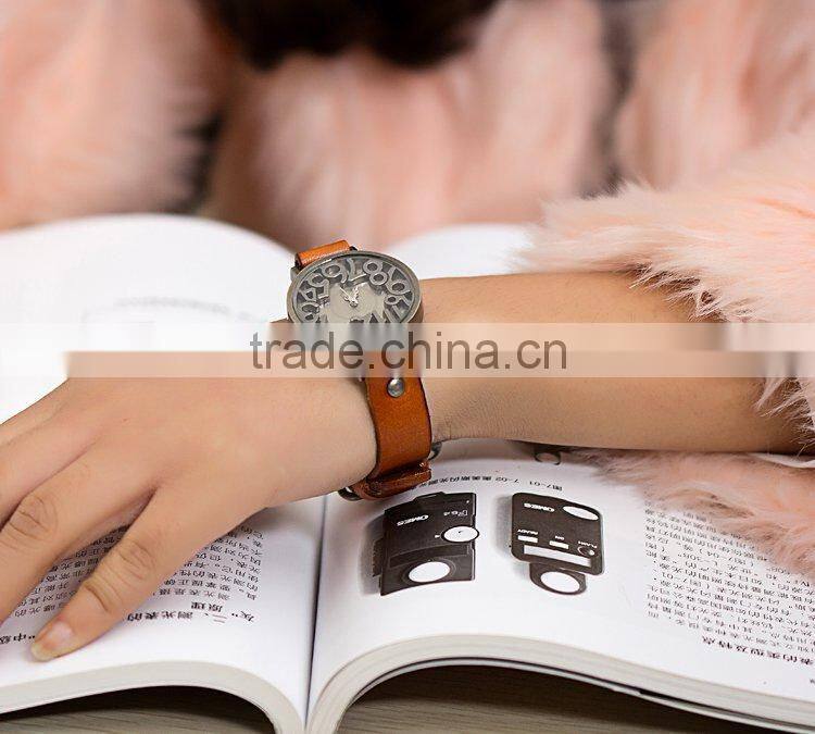 2015 new Vintage watches for Women Men leather bracelet quartz watch Top Quality Woman watches Digital clock-BL020 Free shipping