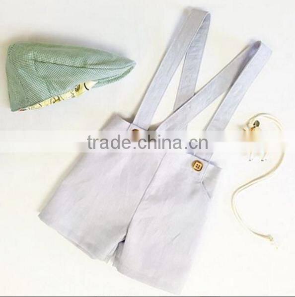 Suspender Shorts Baby Clothes Plain Color Apparel Kids Clothing Wholesale