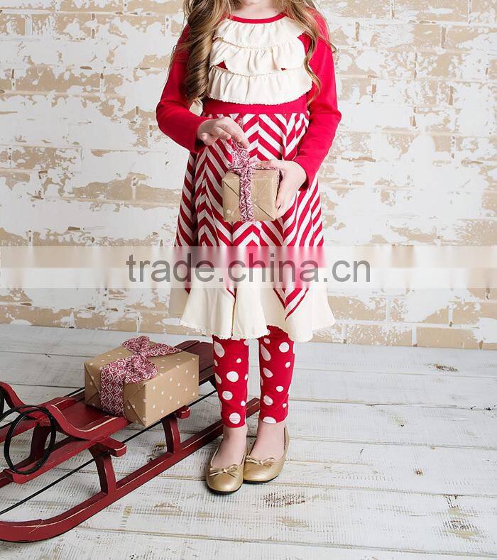 Girls Christmas Outfit With Pants Red Clothing Kids Clothes Sets