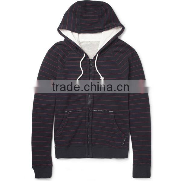 strip cotton hoodies jersey sweatshirt for men