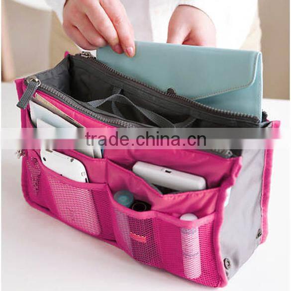 New Women Travel Insert Handbag Organiser Purse Large liner Organizer Tidy Bag Pouch 7907#