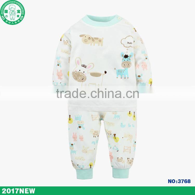 Soft touch feeling full sleeve kids garment children clothing sets