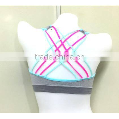 Ladies beautiful and comfortable criss cross sports bra