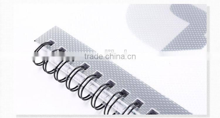 A4 PP cover writing notebook wire-o binding notebook office stationery