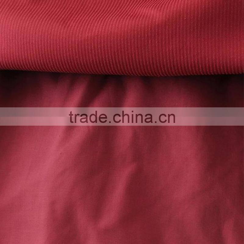 A-Line dark red lace up round collar sleeveless mini corduroy dress