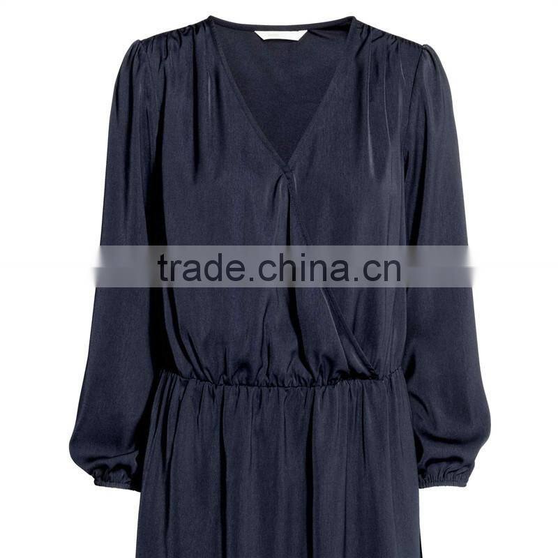 Custom summer fashion elastic satin adult breastfeeding nursing dress
