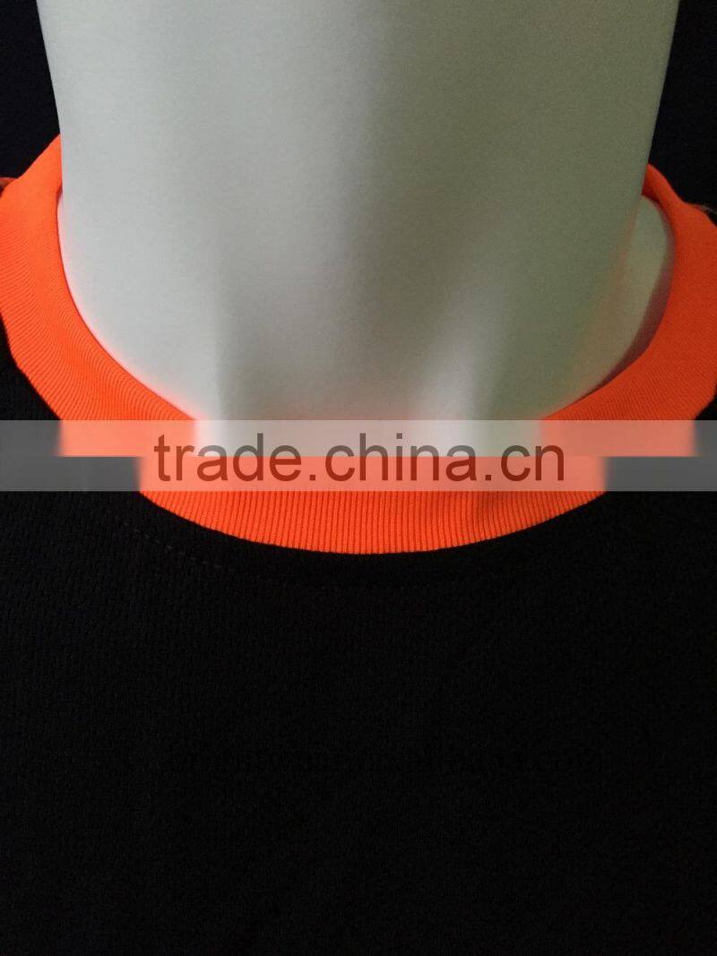 Two-tone mens short sleeve hi vis Europe reflective t-shirt