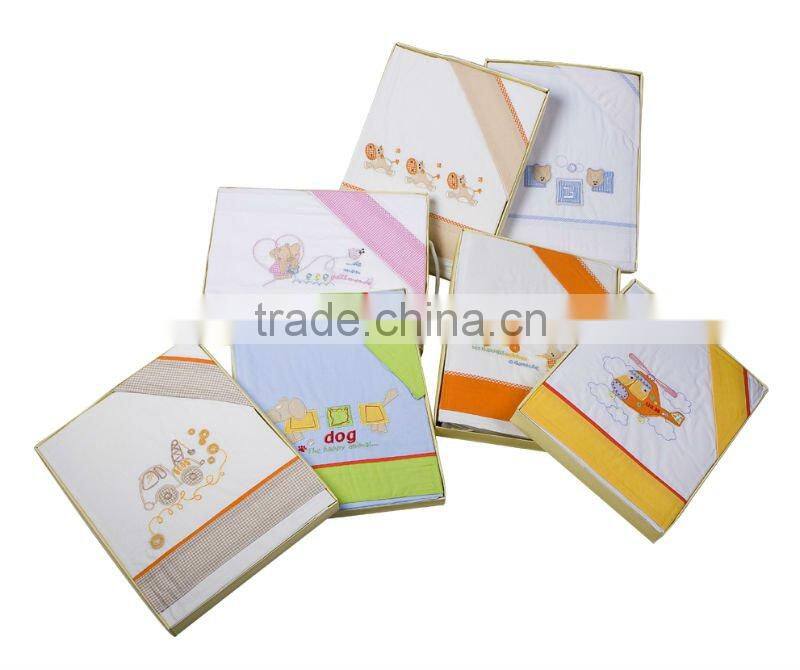 baby gift box/3pcs baby bedding set/cotton bedding set