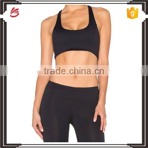 Sexy custom cotton yoga wear for women sport clothing set