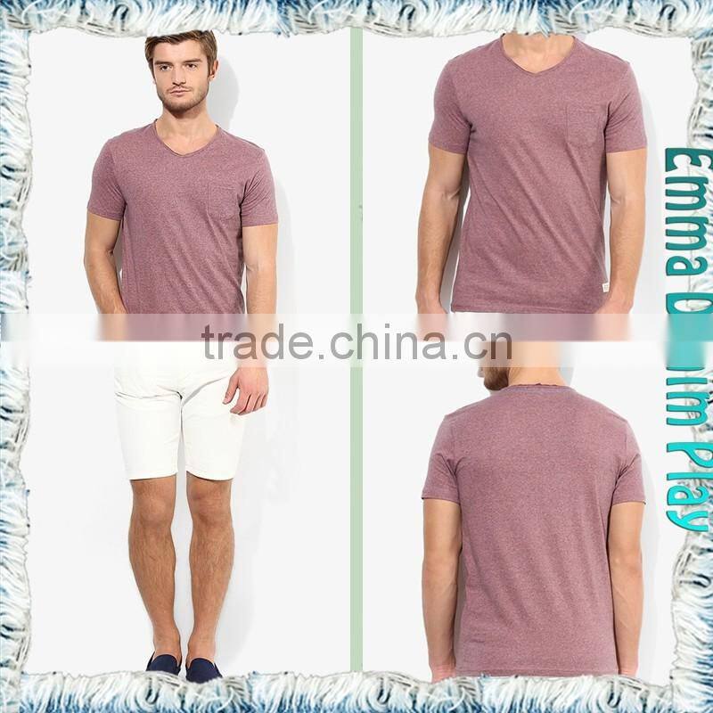 New Custom Design Mens Organic Cotton Round Neck T-Shirts