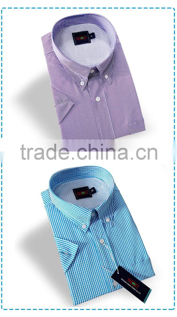 wholesale button down short sleeve check casual fishing shirts