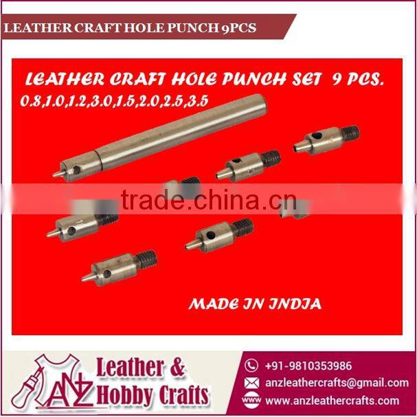 Leather Craft Hole Punch Set for Precise Leather Crafting