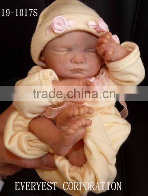 Sleeping eyes newborn bebe doll with hot sale