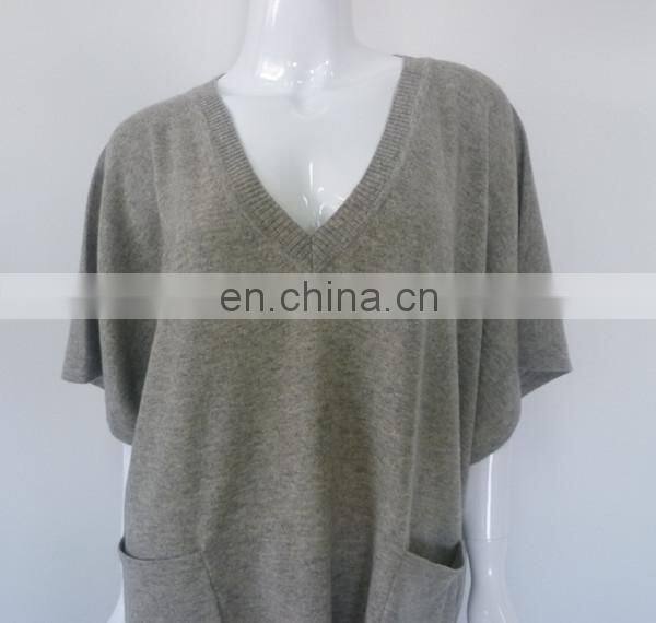 factory Wholesale Ladies' Knitwear Cashmere V-neck jumper
