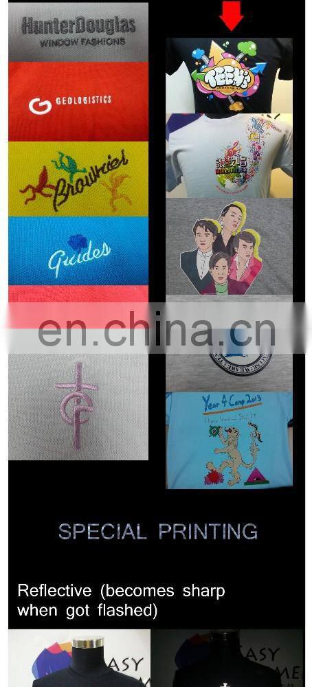 Custom Promotion with logo CVC Short Sleeves men Polo T Shirt