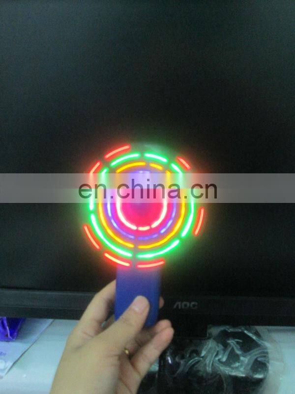 led shining fan,led blinking fan with custom logo,promotional items