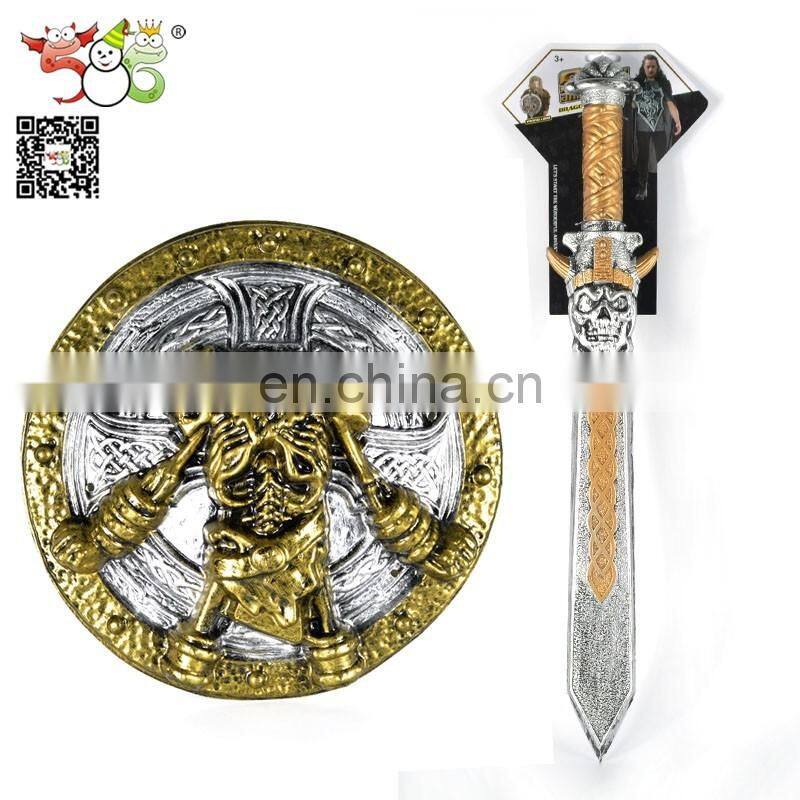 wholesale PVC medieval viking sword and shield set toys