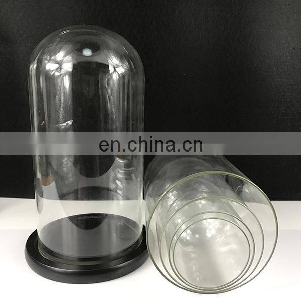 Borosilicate Material Top Quality Glass Cover Clear Glass Dome Jar