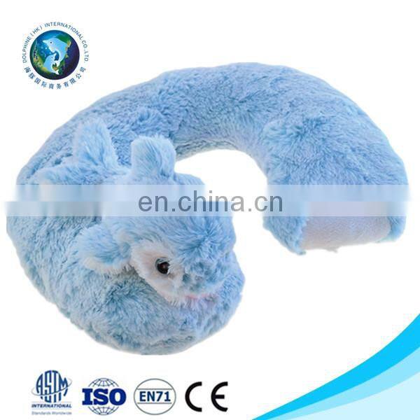 Cheap new design plush pink pig u shape memory foam neck pillow promotional kids u shape cushion