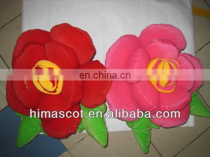 Hot sale valentines day plush flower of rose,cheap wholesale plush toys