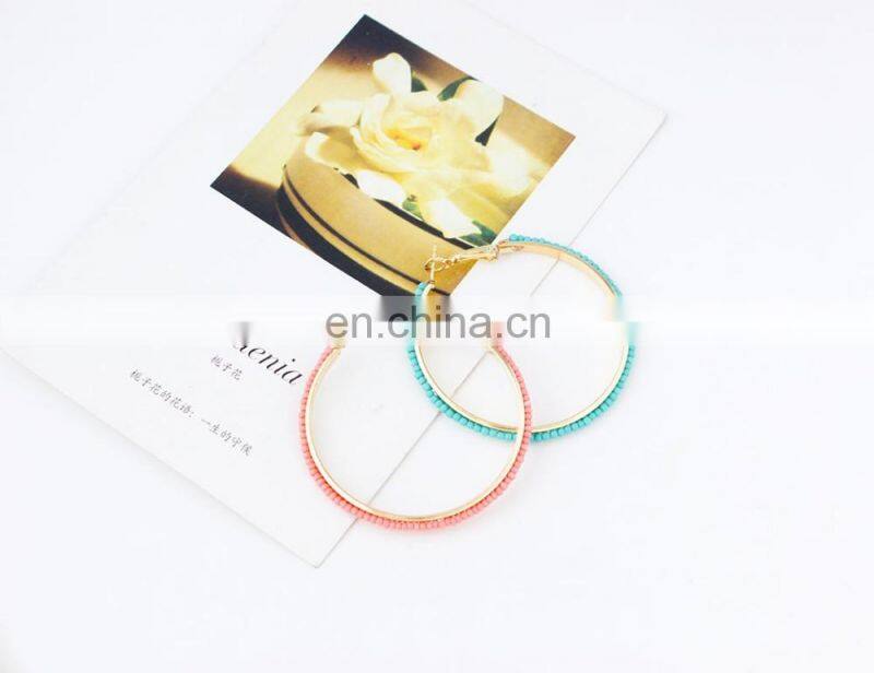 Hotselling fashion fish hook round earrings
