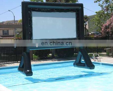 inflatable movie screen theater swimming pool / inflatable waterproof movie screen / inflatable movie screens for pool
